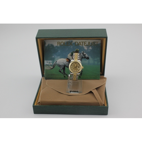 20 - Rolex Oyster Perpetual Datejust 26 stainless steel and gold ladies wristwatch, ref. 179313, serial. ... 