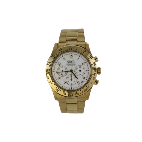 201 - Zenith El Primero 18ct gents automatic chronograph wristwatch, ref. 06.0050.400, circa 1990s. The wh... 