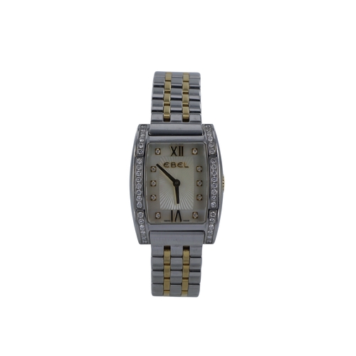 224 - Ebel Tarawa stainless steel and diamond set ladies quartz wristwatch, ref. E1901J1S. The mother of p... 