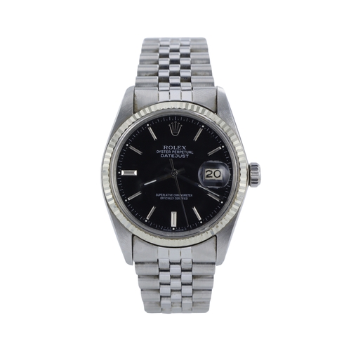 23 - Rolex Oyster Perpetual Datejust stainless steel gents wristwatch, ref. 16014, serial. 5269xxx, circa... 