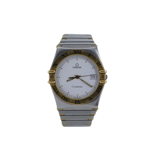 51 - Omega Constellation stainless steel and gold gents quartz wristwatch, ref. 396.1070.1, circa 1993. T... 