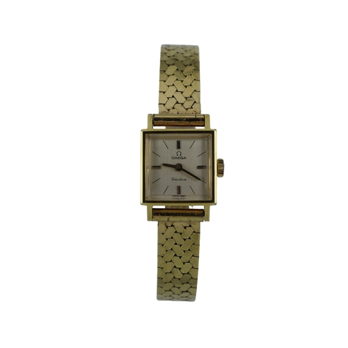 75 - Omega Geneve gold plated ladies manual wind wristwatch, ref. 511321, circa 1969. The silvered dial w... 