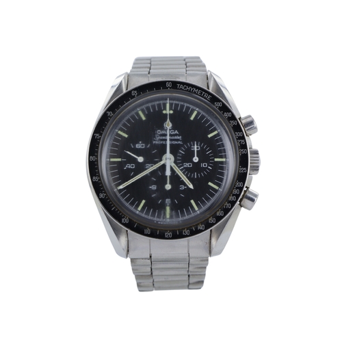 78 - Omega Speedmaster stainless steel cased gents manual wind chronograph wristwatch, ref. 145.022 ST 71... 