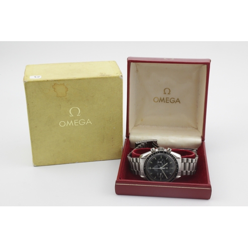 78 - Omega Speedmaster stainless steel cased gents manual wind chronograph wristwatch, ref. 145.022 ST 71... 