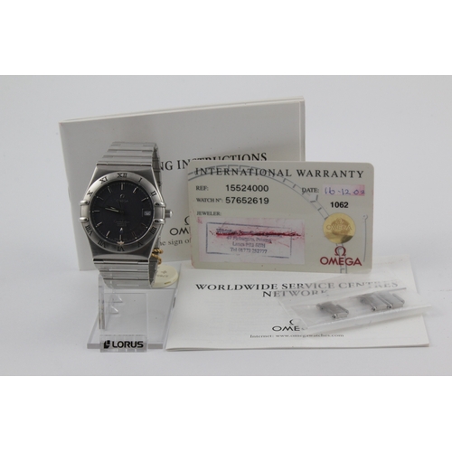 89 - Omega Constellation Perpetual Calendar stainless steel cased gents quartz wristwatch, ref. 1552.40.0... 