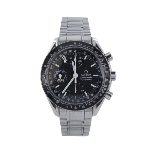 91 - Omega Speedmaster Reduced stainless steel gents automatic chronograph wristwatch, ref. 175.0084, cir... 