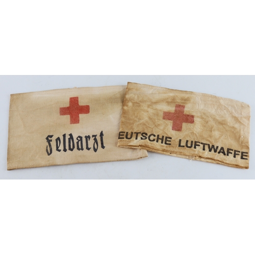 1054 - German Red Cross armbands 2x types.