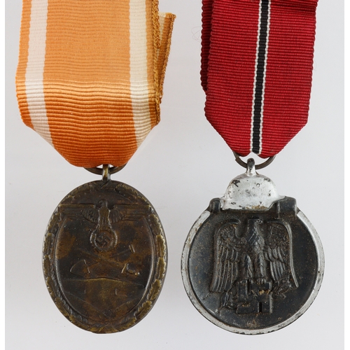 1059 - German Russian front and Westwall medals.