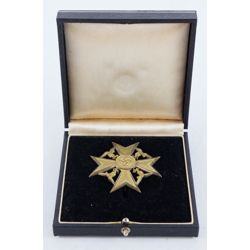 1065 - German Spanish Condor Division Cross, non combatant, in fitted case.