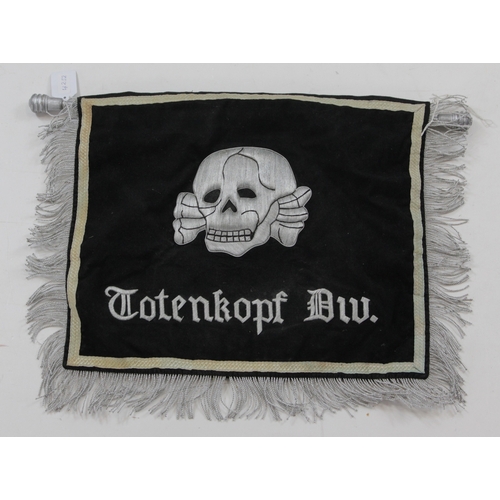 1092 - German SS Totenkopf Div banner.