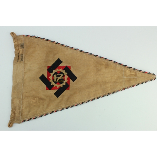 1099 - German TENO technical pennant, Berlin and 1939 stamped, service wear.