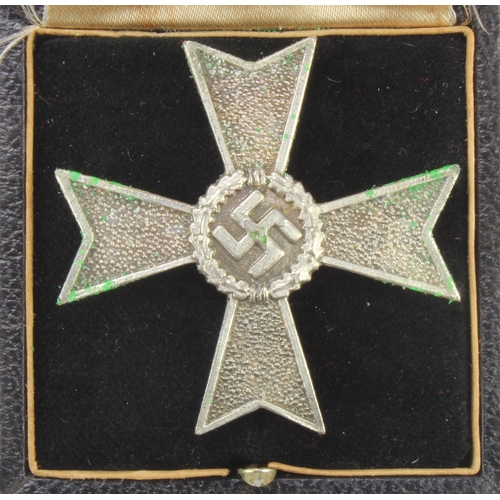 1115 - German War Merit Cross without swords 1st class, cased.