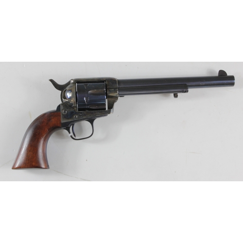 113 - Superb full size and full weight exact REPLICA of a Colt .45 Cal M1873 Cavalry Revolver. Blued barre... 