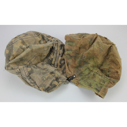 1148 - German WW2 Camo covers, condition a/f  (2)