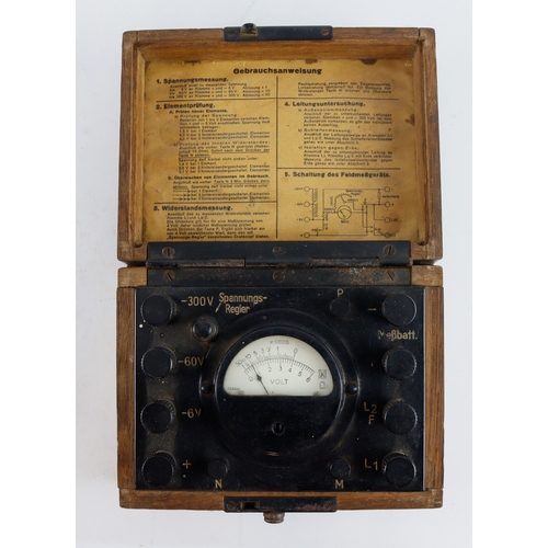 1153 - German WW2 electrical testing meter for testing electrical charges in radios explosive lines etc.