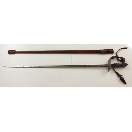 119 - Sword Scots Guards GRV dress sword with battle honours to the blade made by Wilkinson London no 5665... 