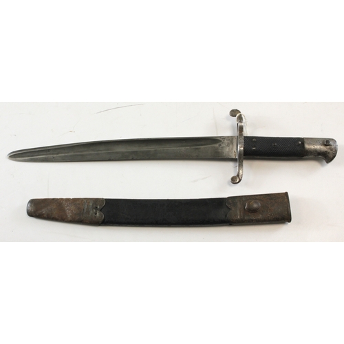 12 - Bayonet pattern 1953 artillery Yataghan officially shortened to 12 inches with the tip rounded and r... 