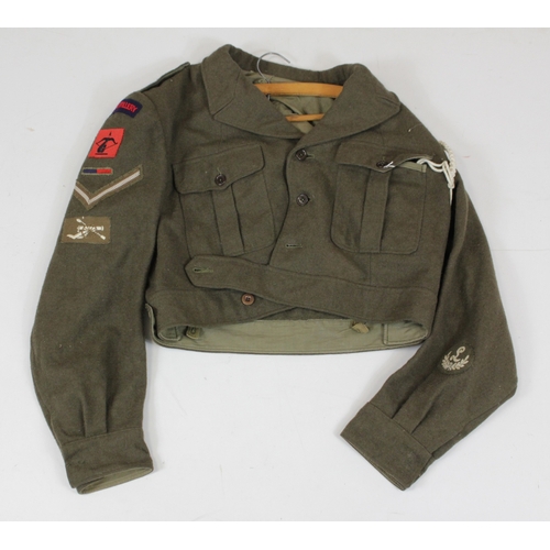 185 - Battle dress blouse private purchase example to a L/Cpl in the Royal Artillery anti-aircraft command... 