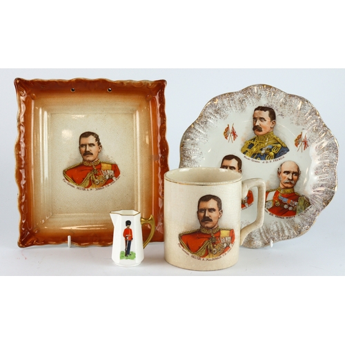 192 - Boer War related China including three items (mug, plate and plaque) relating to mainly Maj.-General... 