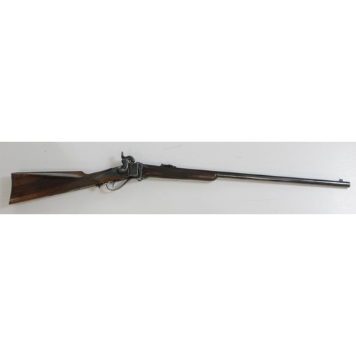 36 - Exceptional US Sharps Patent, Buffalo Rifle, blued barrel 29