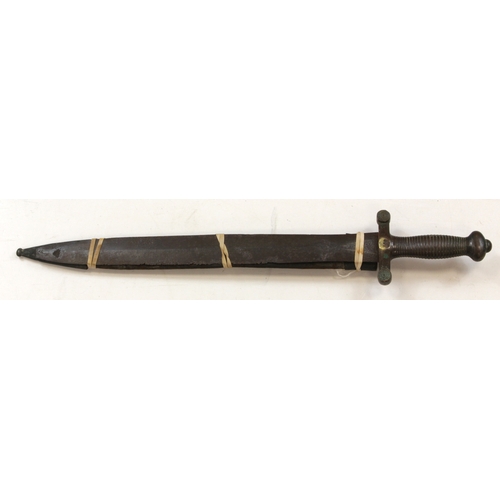 43 - French mid 19th century artilleryman’s side arm with scabbard (not fitting).