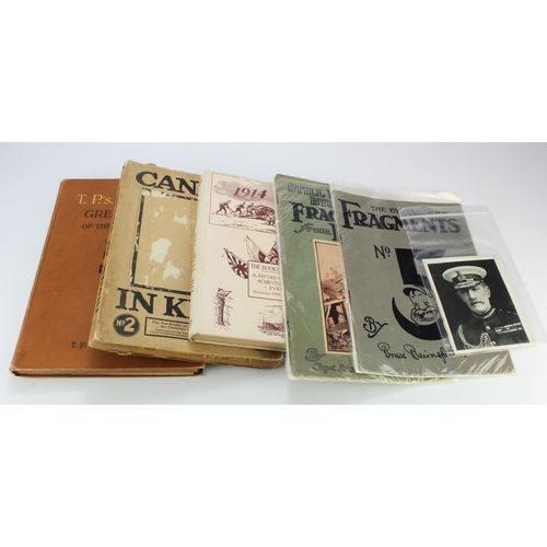 436 - WW1 gift books including Canada in khaki gift book with two copies of Fragment from France booklets,... 