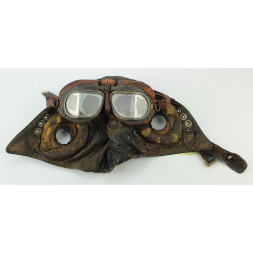 471 - WW2 Flying Helmet and Goggles