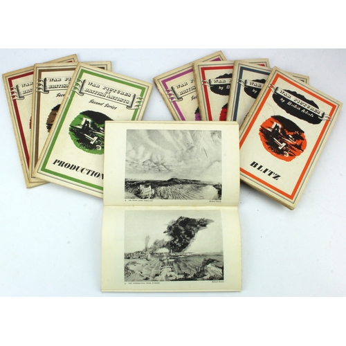 473 - WW2 interest - War Pictures by British Artists 1st series set of four 'War at Sea', 'Blitz', 'RAF' a... 