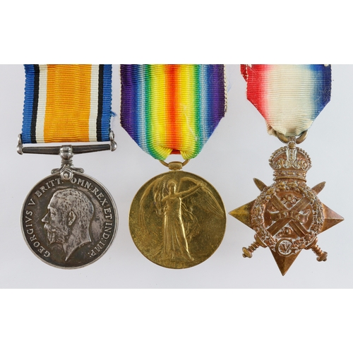 506 - 1914 trio M1-05608 Pte R V Williams ASC / number M1-5608 on pair.