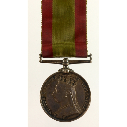 534 - Afghanistan Medal 1881 (1909 Pte H Spong 1/12th Regt) Suffolks, surname corrected from 'Sponge'.