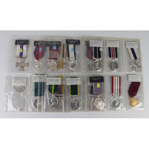 536 - Album of copy medals inc Gallantry.