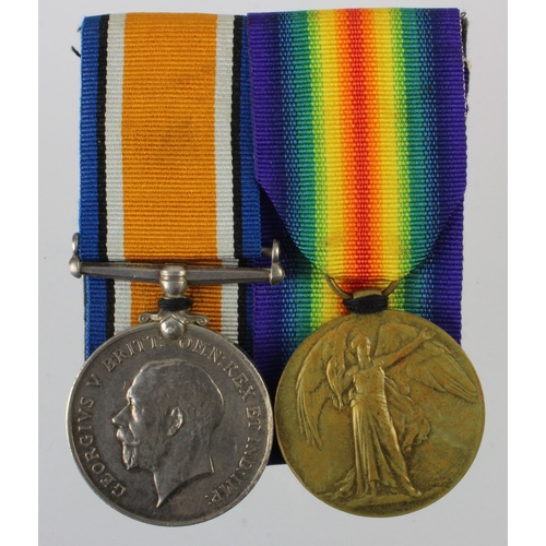 552 - BWM & Victory Medal (1500 Pte A C Lincoln Essex R)