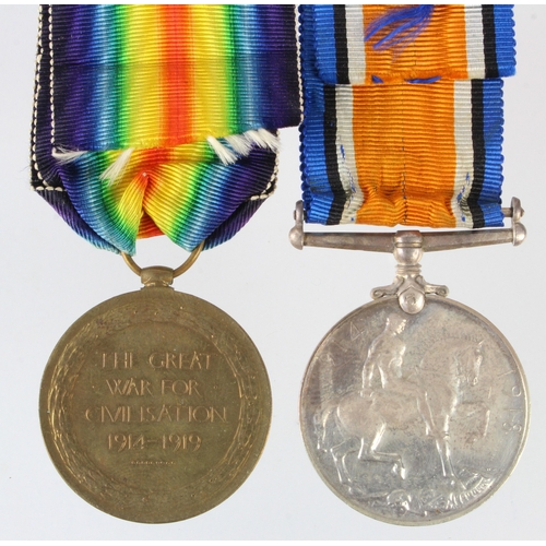 555 - BWM & Victory Medal (17-1770 Pte J A Forsythe R.IR.Regt) Killed in Action 1/7/1916 with the 10th Bn,... 