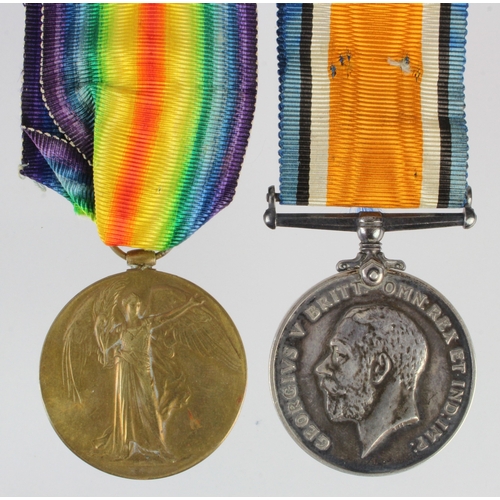 559 - BWM & Victory Medal (21839 Pte F Mould Wilts R). Prisoner of War with the 6th Bn, Messines 10/4/1918... 