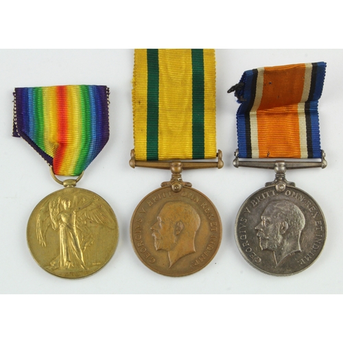 566 - BWM & Victory Medal (309062 Gnr S Martyn RA) and Territorial War Medal GV (309062 Gnr S Martyn RA). ... 