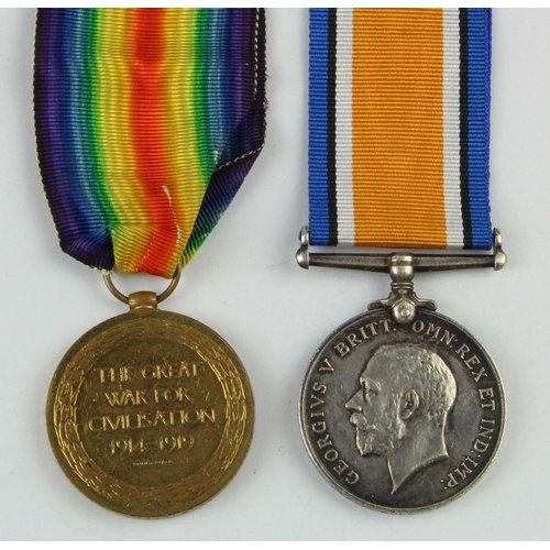 567 - BWM & Victory Medal (31888 Pte F Bell Durh L.I.) served 22nd Bn. Taken Prisoner of War by the German... 