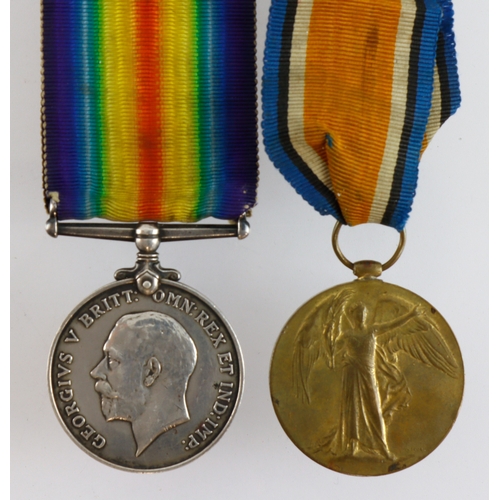 576 - BWM & Victory Medal (3883 Pte E A Harris Essex Regt)