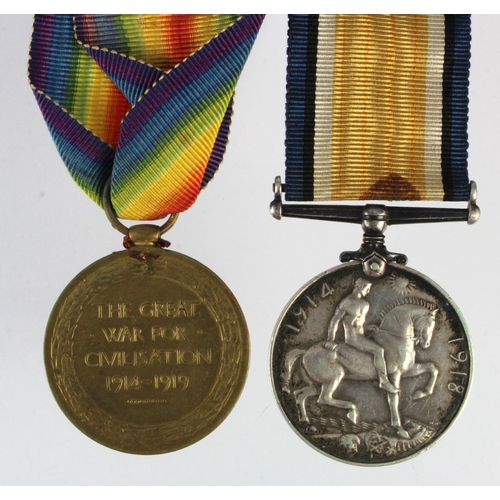 578 - BWM & Victory Medal (430211 Spr W Parr RE)