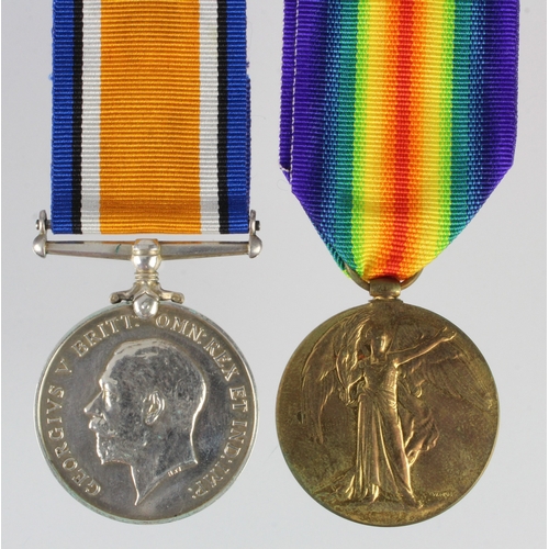 580 - BWM & Victory Medal (4745 Pte F A Coley 15-London R)