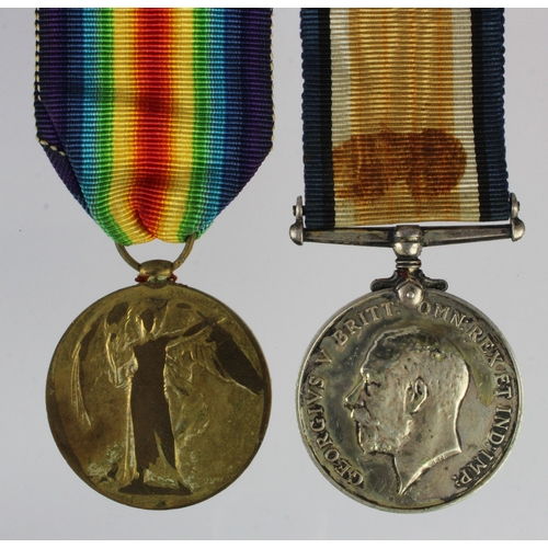 583 - BWM & Victory Medal (57763 Pte W Stott MGC)