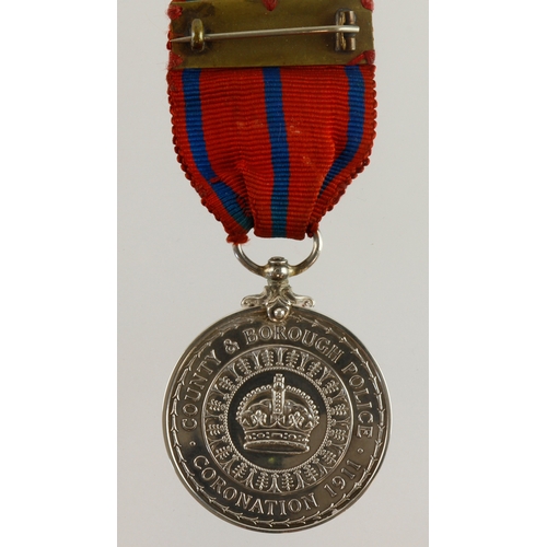 623 - Coronation Medal 1911 County & Borough Police (Inspt J Newbery)