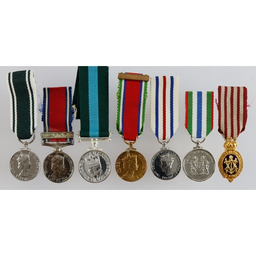 734 - Miniatures, modern but quality examples inc Albert medal, Best Shot, Kings Medals etc.
