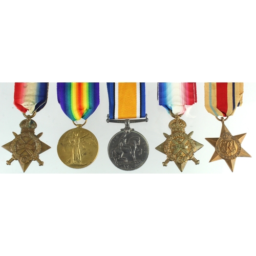 739 - Mixed lot of medals - BWM (2nd Lieut C N Brown RN), 1915 Star (23910 Lt A Murphy RFC), 1914 Star (D.... 