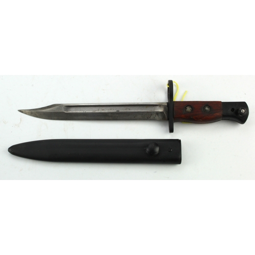 90 - No5 Jungle Carbine Bayonet complete with steel scabbard