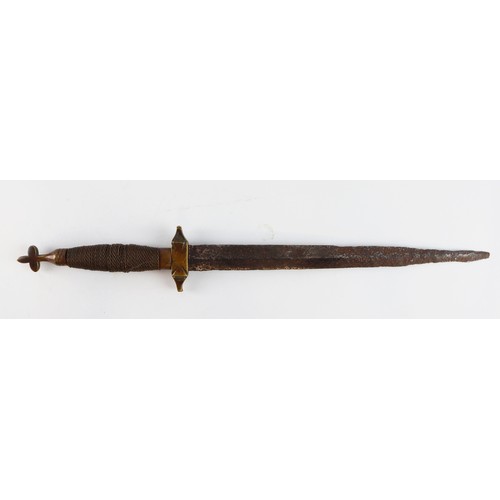 3 - Ancient small parrying dagger, considerable age, but poor condition.