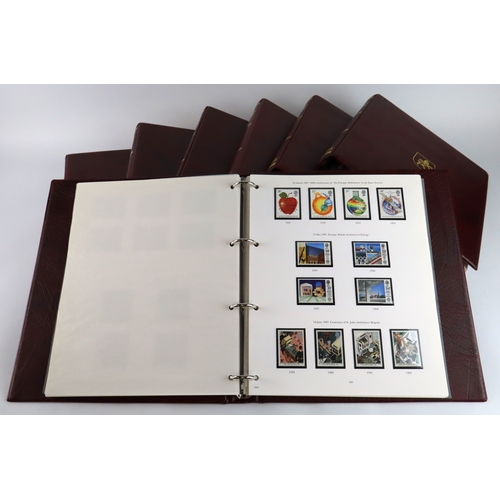 134 - GB. Stanley Gibbons printed albums - volumes 2 to 6 (as labelled on the spine). 1966 to 2007 complet... 