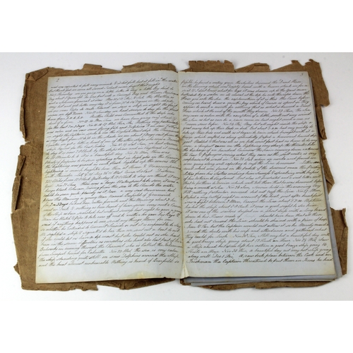 14 - Hand written log 'The Log of the Ship Golden City from Gravesend to Queensland' 1865/66