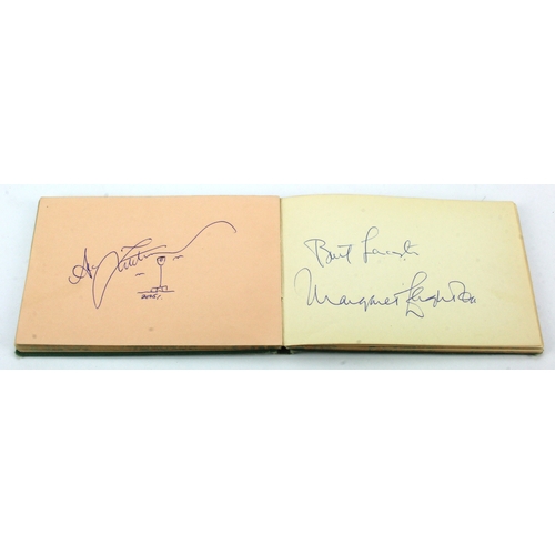 27 - Small original album of Autographs 1950's onwards, including Kenneth More, Tommy Cooper, Terance Rat... 