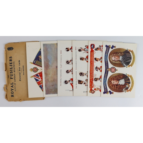 436 - Royal Fusiliers (City of London Regt) set of postcards, 2nd edition, original packet of issue  (6)