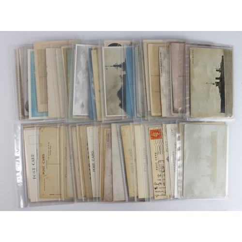 437 - Royal Navy collection circa WW1 postcards and some post WW1, RP's noted   (approx 69)